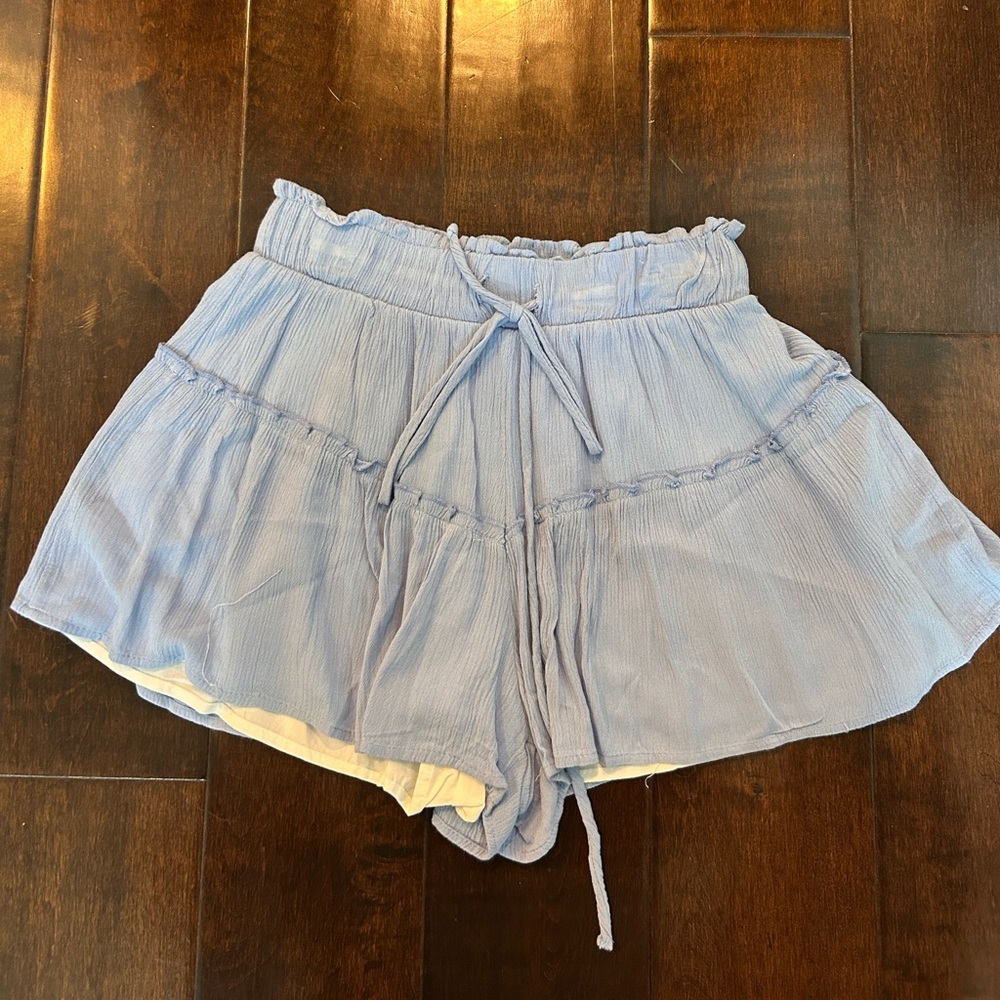 Altar’d State Periwinkle Frilly Shorts
